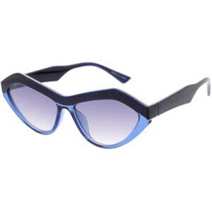 Bue Pink Zig Zag Cat Eye Sunglasses